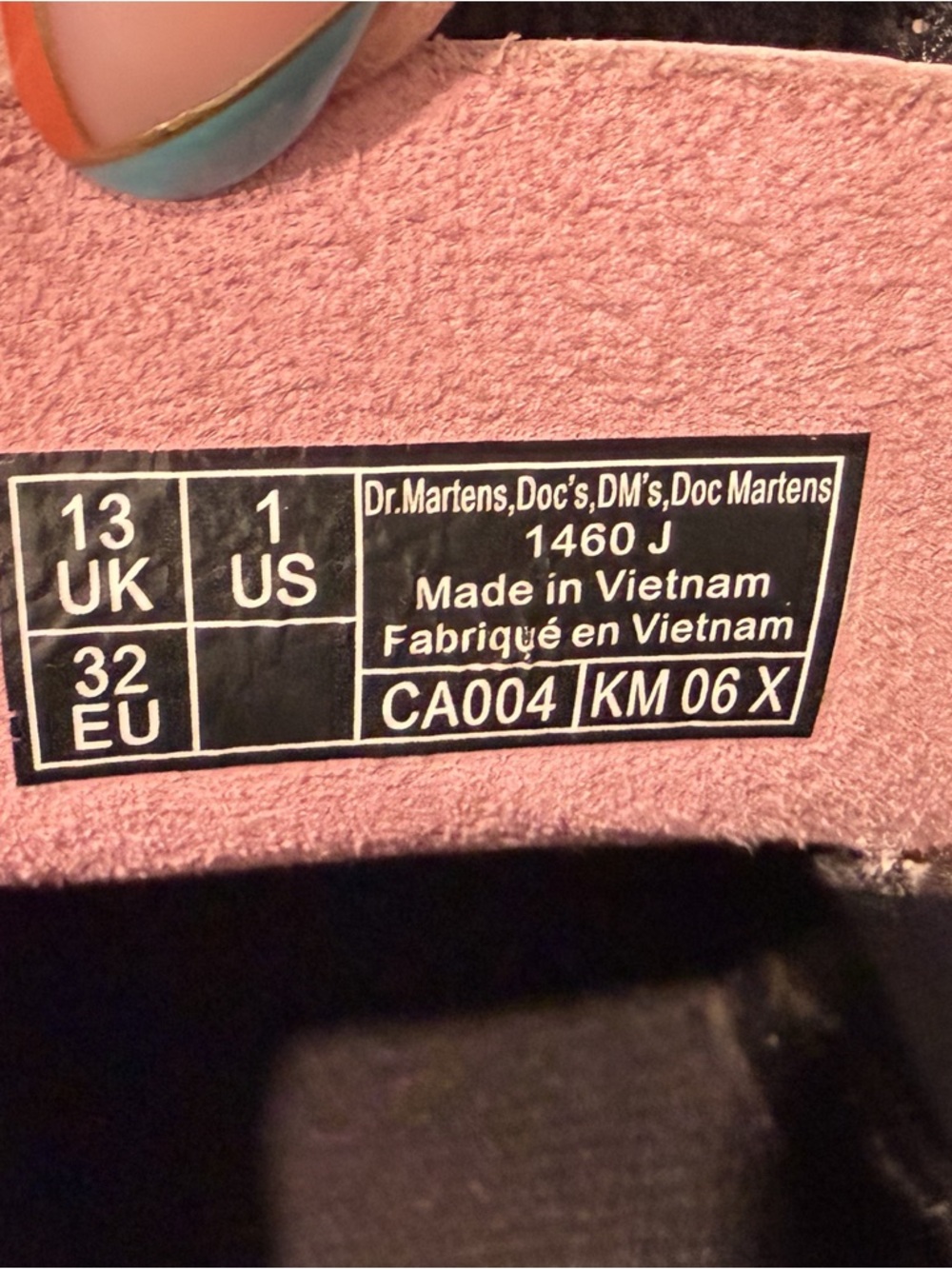 Dr. Martens 1460 J Pink Patent Boots Youth 1 - Picture 9 of 10